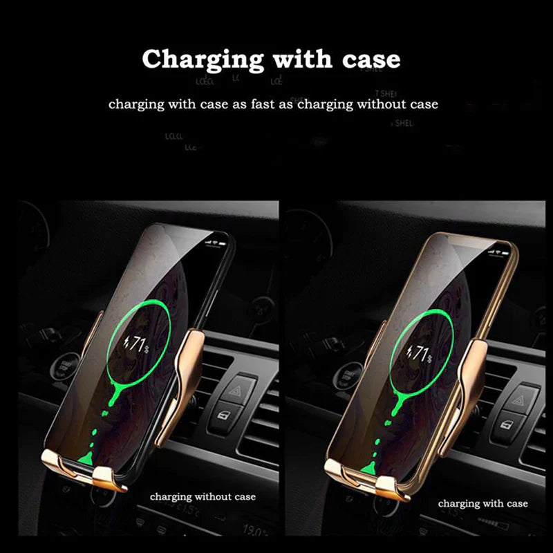 Effortless Auto-Clamping Wireless Car Charger